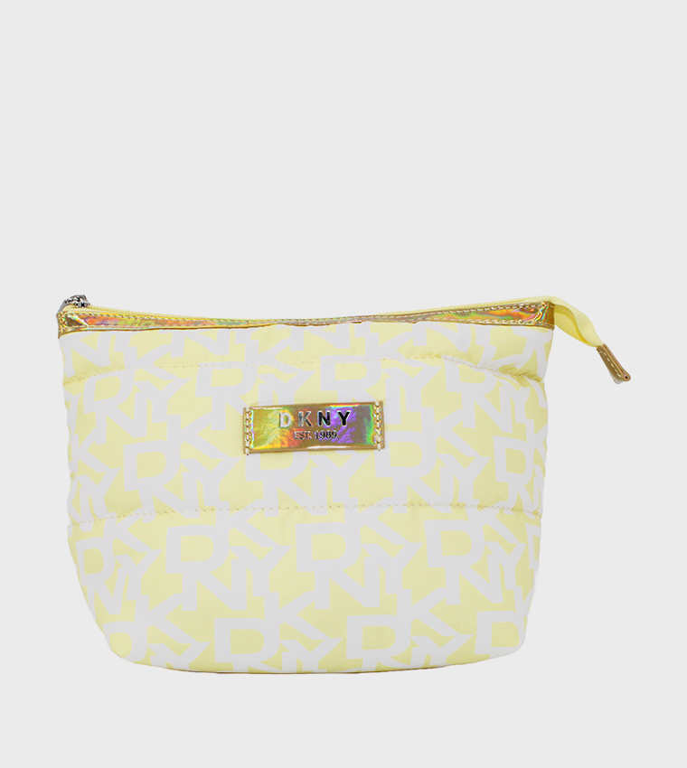 SIGNATURE PUFFER Monogram Printed Cosmetic Bag