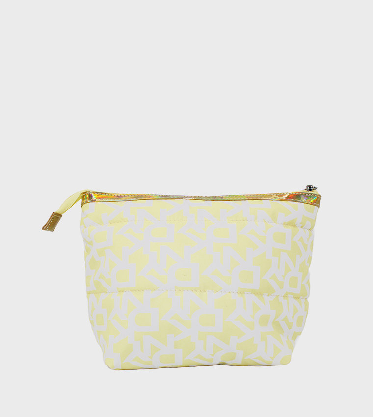 SIGNATURE PUFFER Monogram Printed Cosmetic Bag