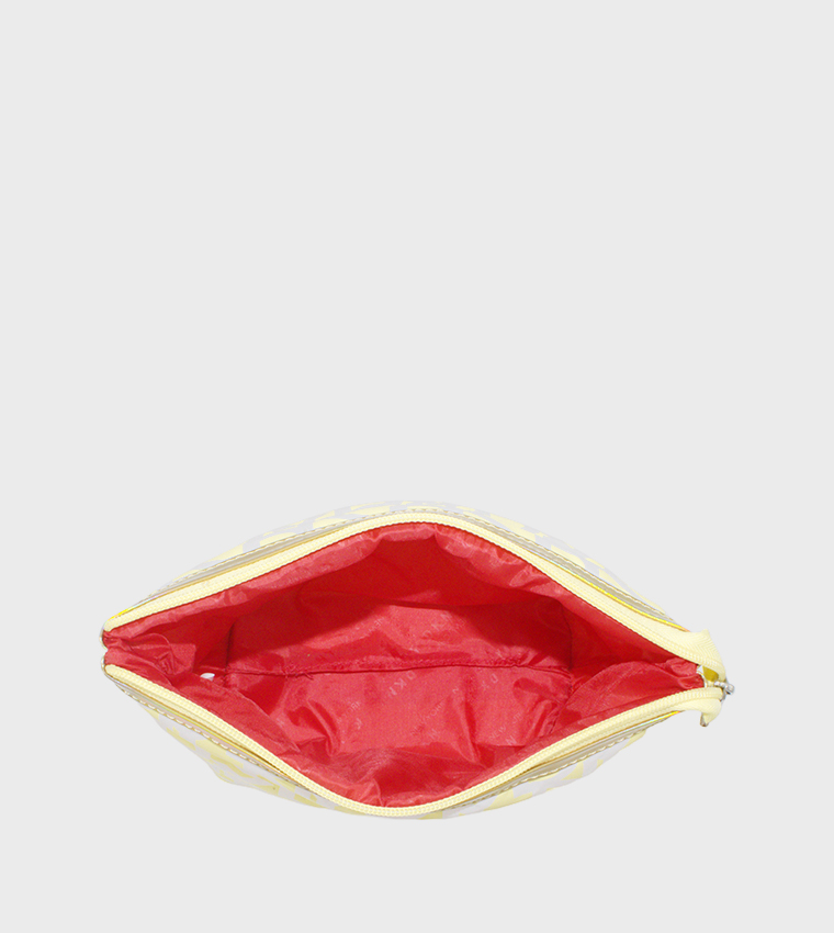 SIGNATURE PUFFER Monogram Printed Cosmetic Bag