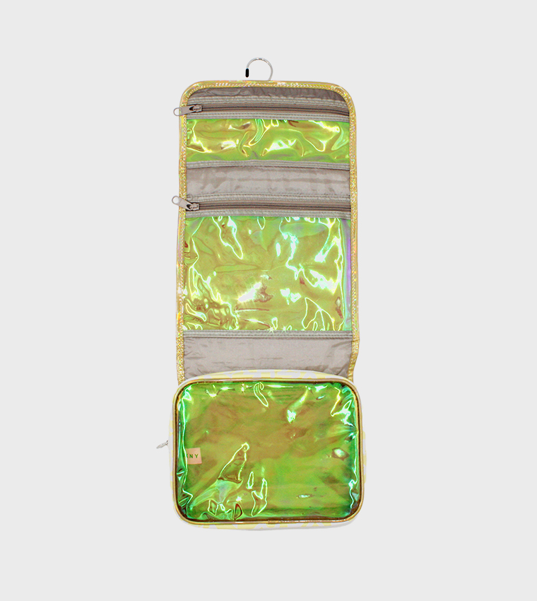 SIGNATURE PUFFER Monogram Printed Cosmetic Bag