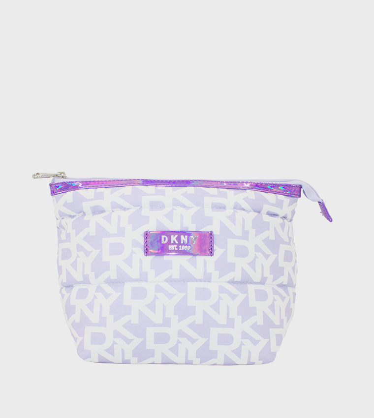 SIGNATURE PUFFER Monogram Printed Cosmetic Bag