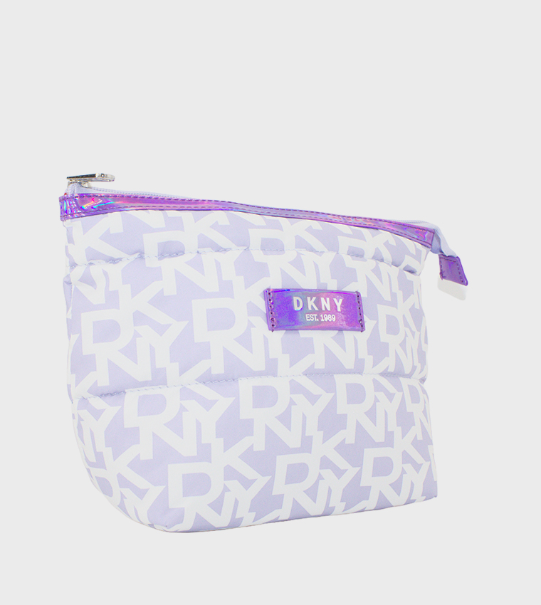 SIGNATURE PUFFER Monogram Printed Cosmetic Bag
