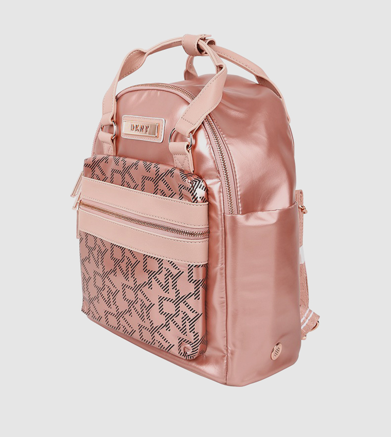 AFTER HOURS Monogram Patterned Backpack with Top Handle