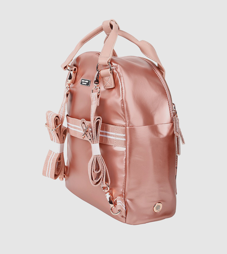 AFTER HOURS Monogram Patterned Backpack with Top Handle