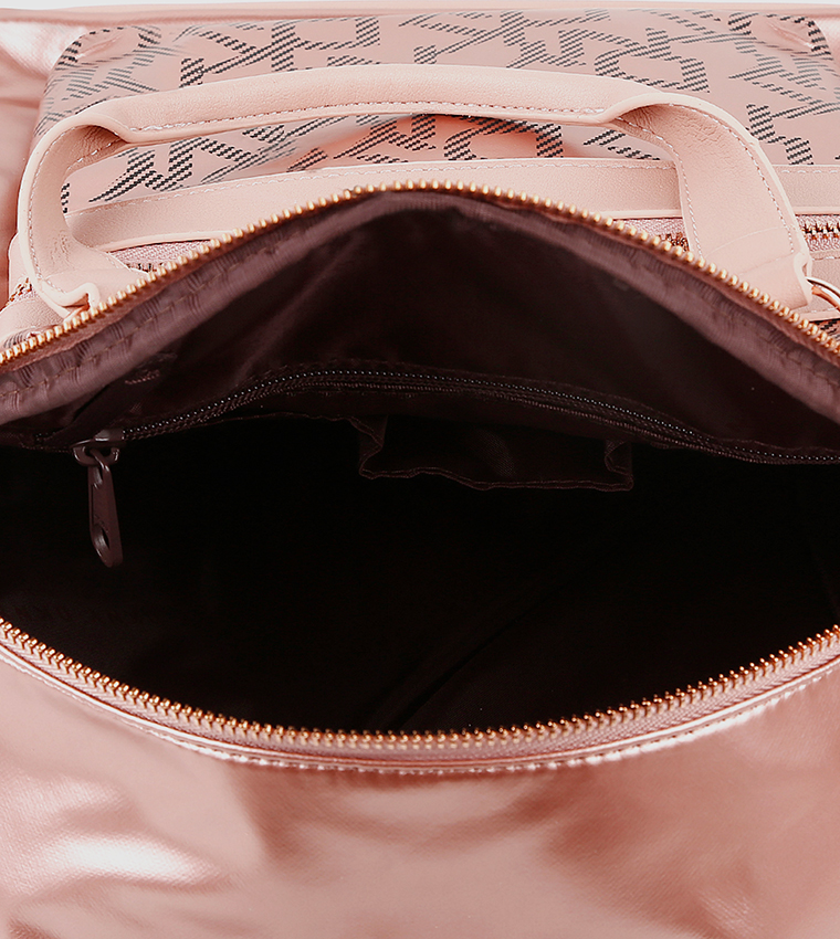 AFTER HOURS Monogram Patterned Backpack with Top Handle
