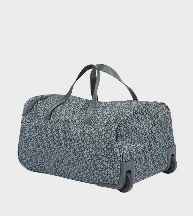 VINTAGE SIGNATURE Monogram Patterned Duffle Bag with Wheels