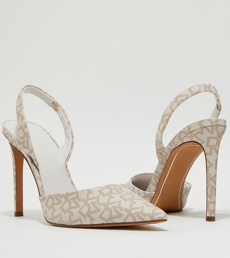 DKNY Women's Macia Slingback Pump Heel - Comfortable Everyday Fashion Sandal