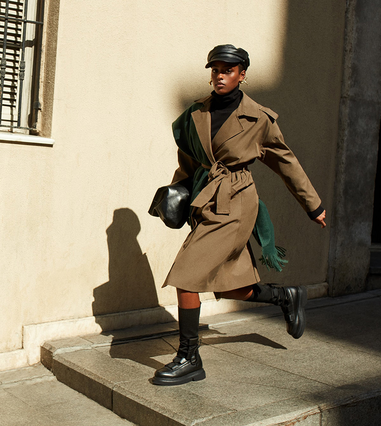 Oversized trench shop coat street style