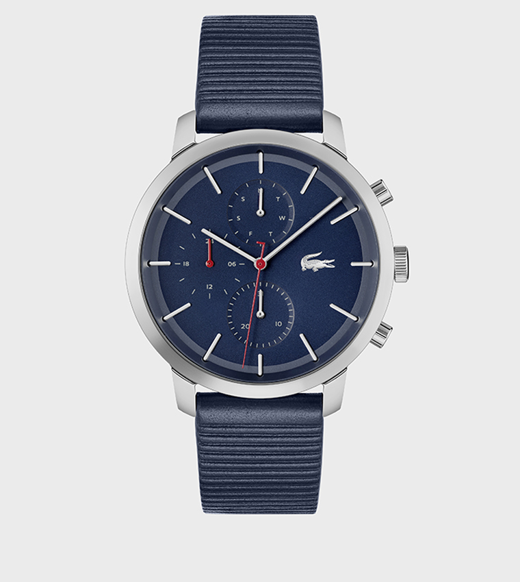 ساعة أنالوج بإطار دائري  