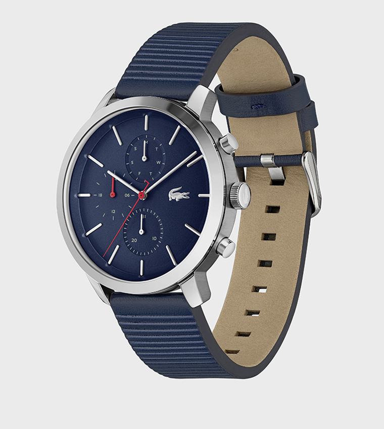 ساعة أنالوج بإطار دائري  