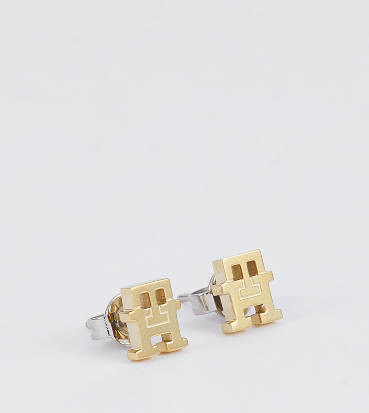 Monogram Stud Earrings