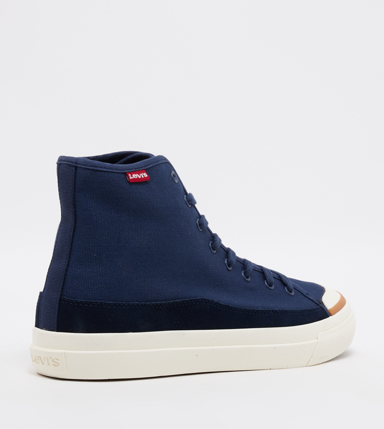 Logo Detail High Top Lace-Up Sneakers