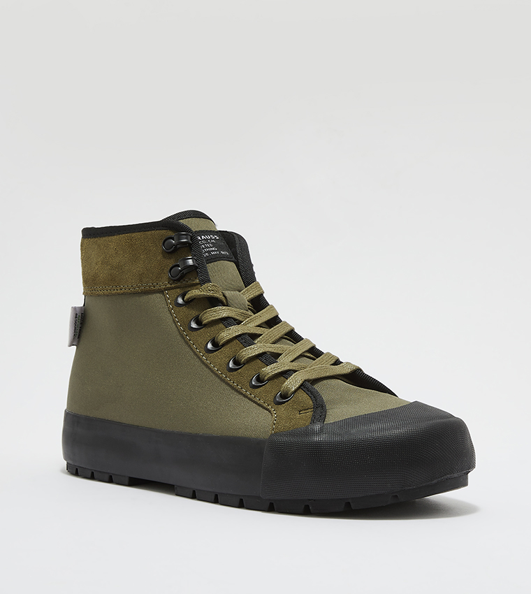 Buy Levi's Square High Top Sneakers In Brown | 6thStreet Kuwait