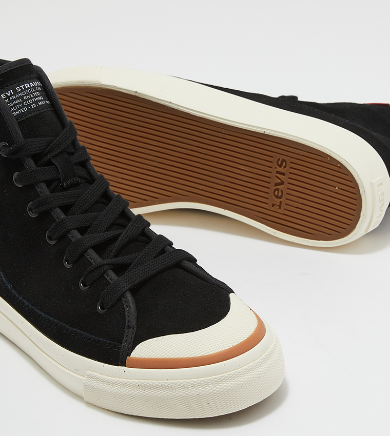 Levi's high hot sale top canvas shoes