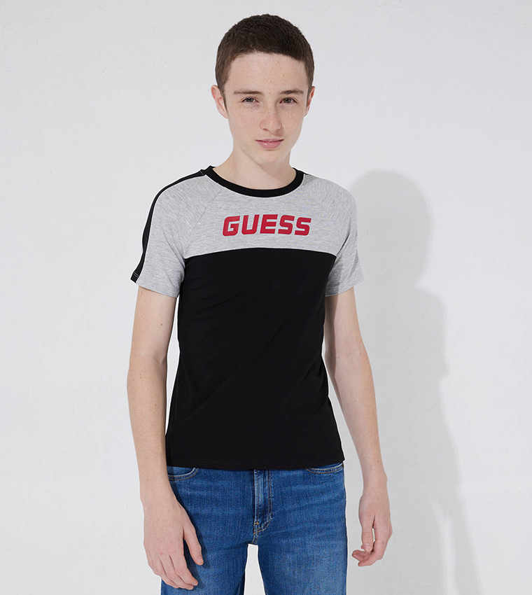 Guess color outlet block shirt