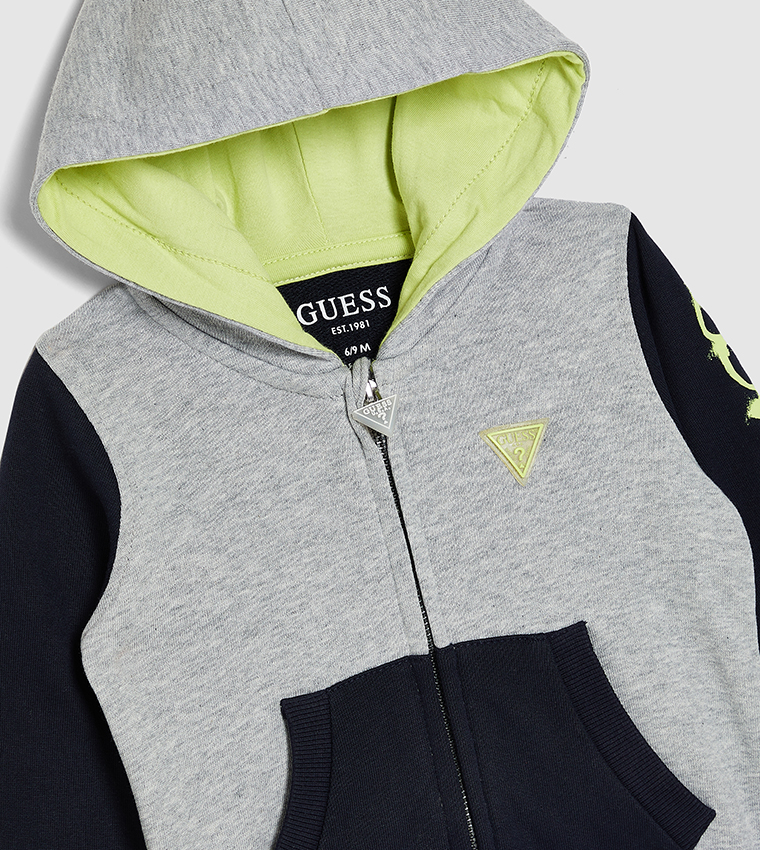 Guess colorblock hot sale pullover hoodie