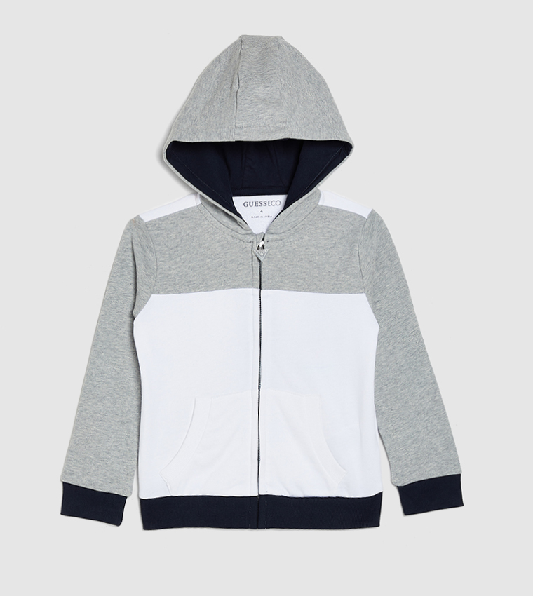 Buy Guess Hooded Color Block Tracksuit Set In Grey 6thStreet Bahrain