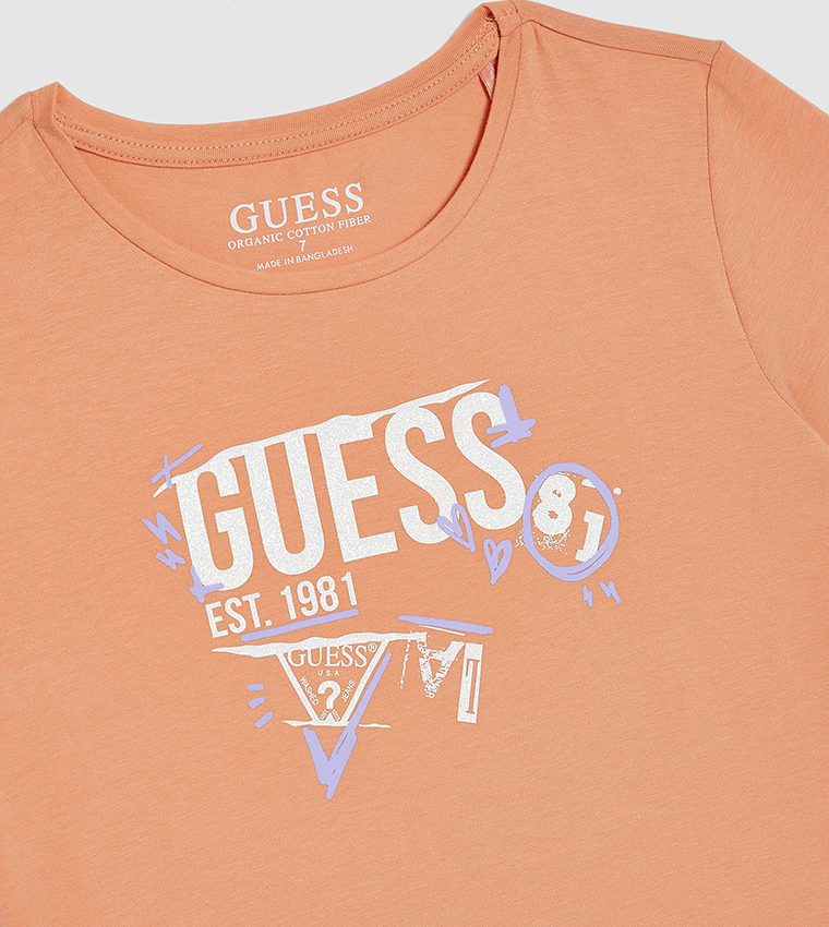 Orange guess t top shirt