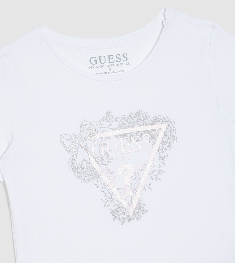 Guess glitter t shirt best sale