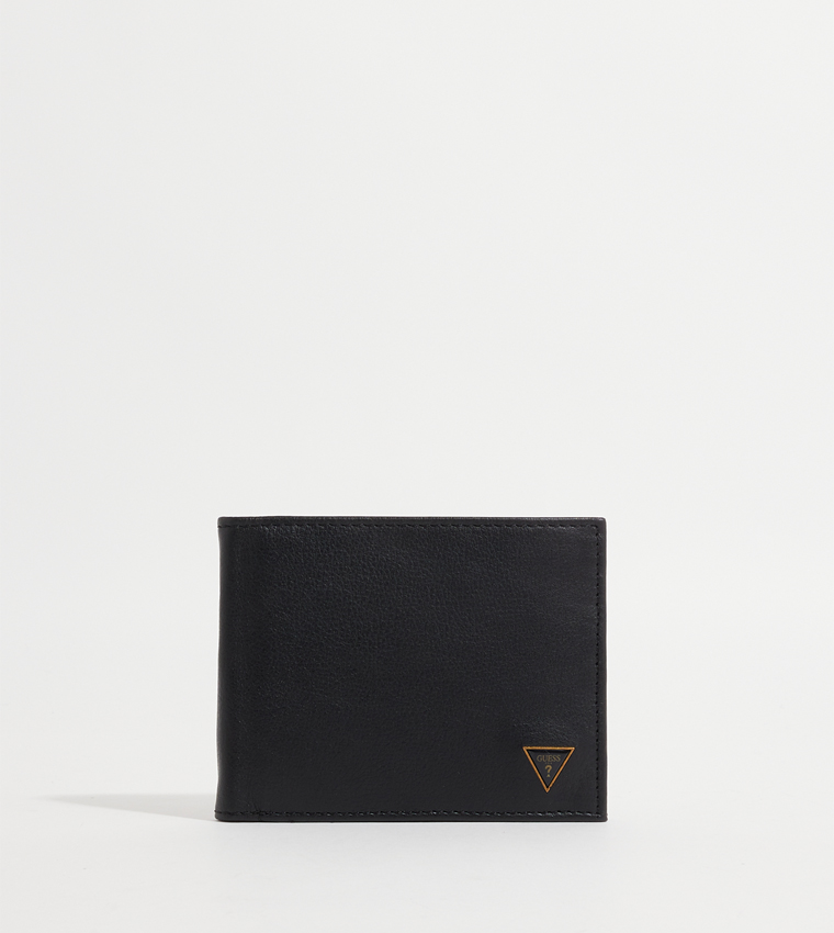 Buy Guess Logo Detail Bi Fold Wallet In Black 6thStreet Bahrain