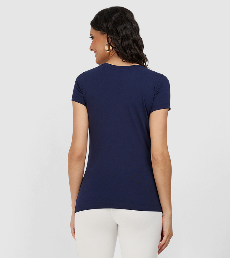 Logo Embellished Short Sleeves T-Shirt
