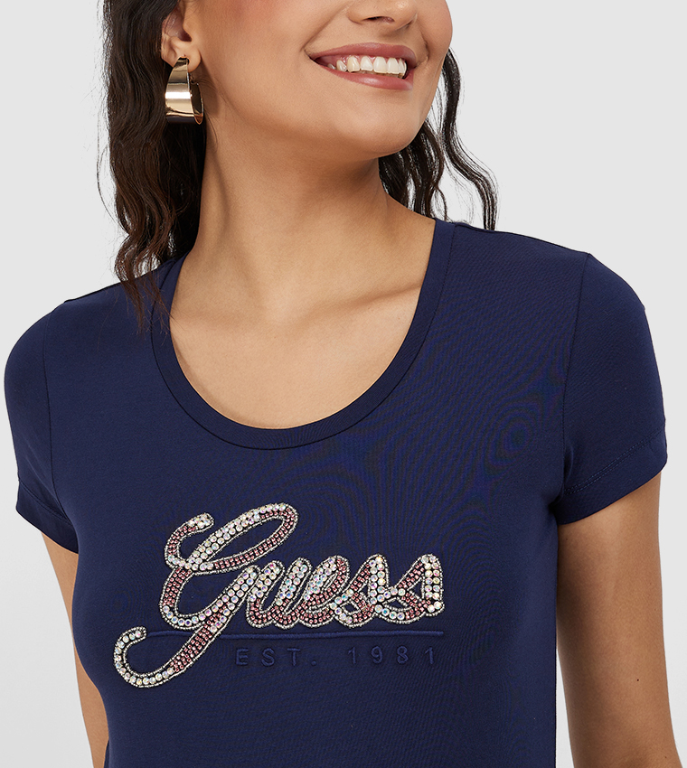 Logo Embellished Short Sleeves T-Shirt