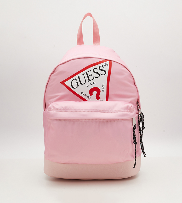 Logo Printed Zip Around Backpack