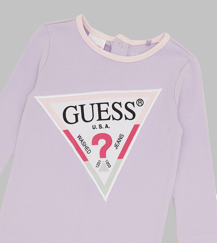 Purple guess sales long sleeve