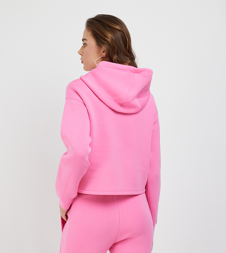 ALISA Logo Printed Long Sleeves Hoodie