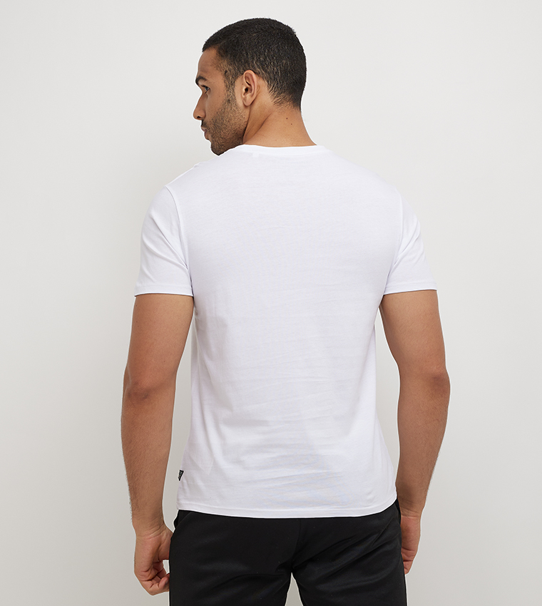 Logo Embroidered Crew Neck T-Shirt