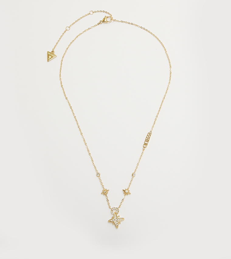 Gold-Tone Necklace with Pendant