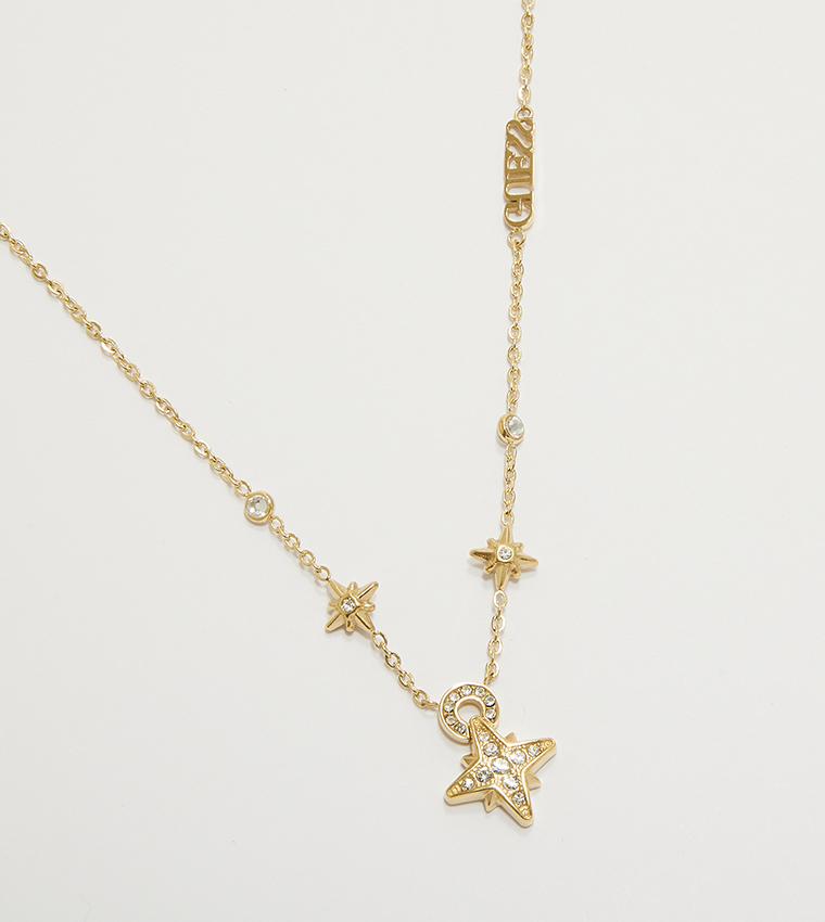 Gold-Tone Necklace with Pendant