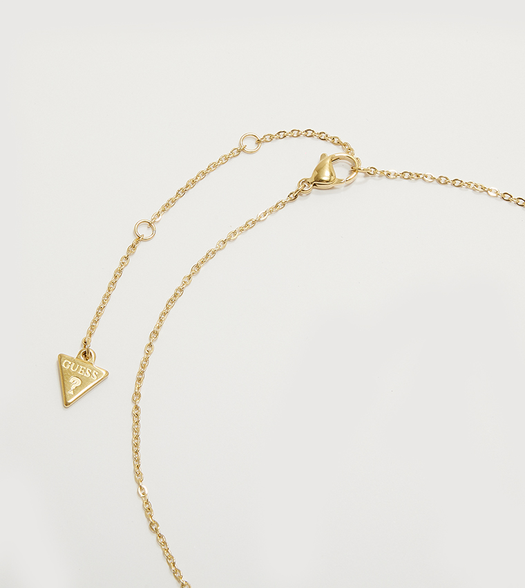 Gold-Tone Necklace with Pendant