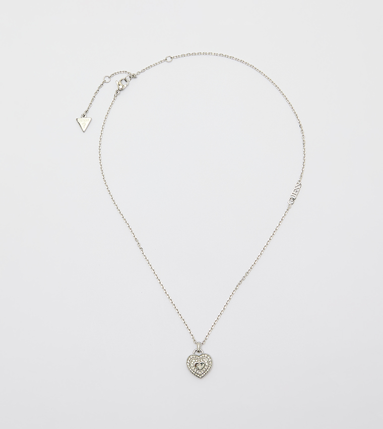Silver-Tone Necklace with Pendant