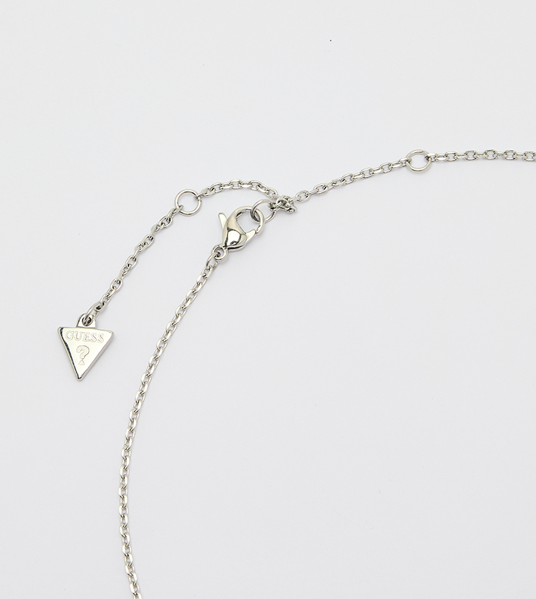 Silver-Tone Necklace with Pendant