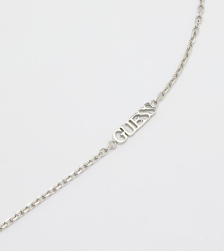 Silver-Tone Necklace with Pendant