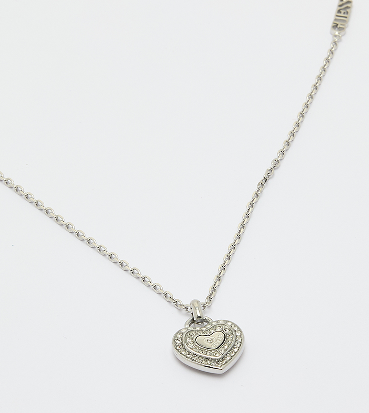 Silver-Tone Necklace with Pendant