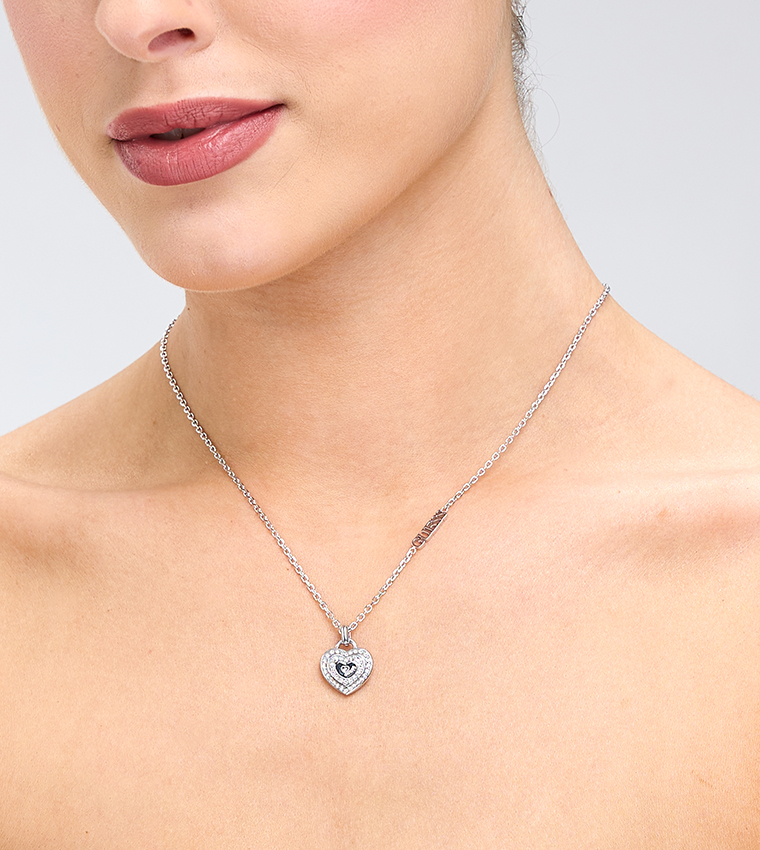 Silver-Tone Necklace with Pendant