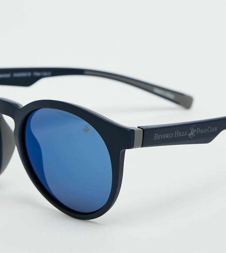 Full-Rim Round Sunglasses