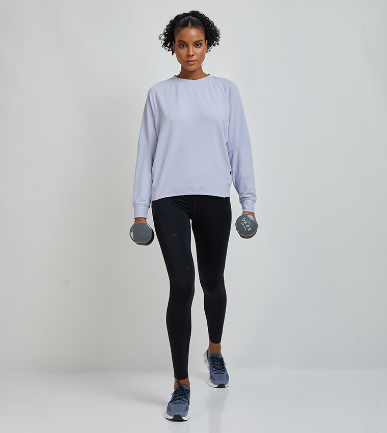 Buy ON Solid Long Sleeves Sweatshirt In Lavender