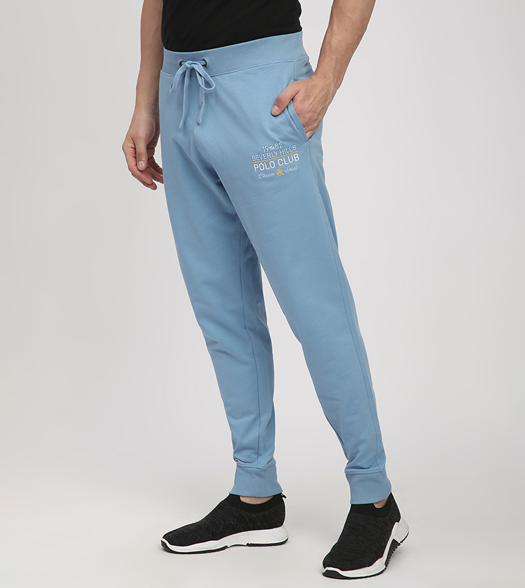 Embroidered Drawstring Waist Joggers