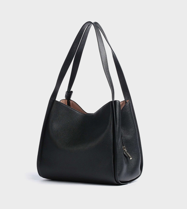 Textured Shoulder Bag