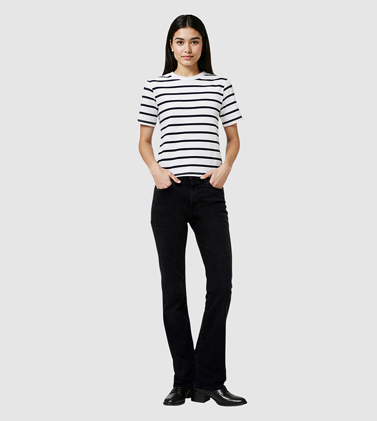 RALLIE Striped Short Sleeves T-Shirt