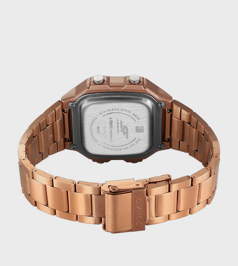 Hexa Metal Strap Digital Watch