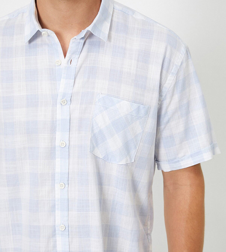 One Pocket Checked Casual Shirt