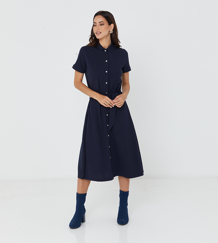 Collared dresses with sleeves best sale