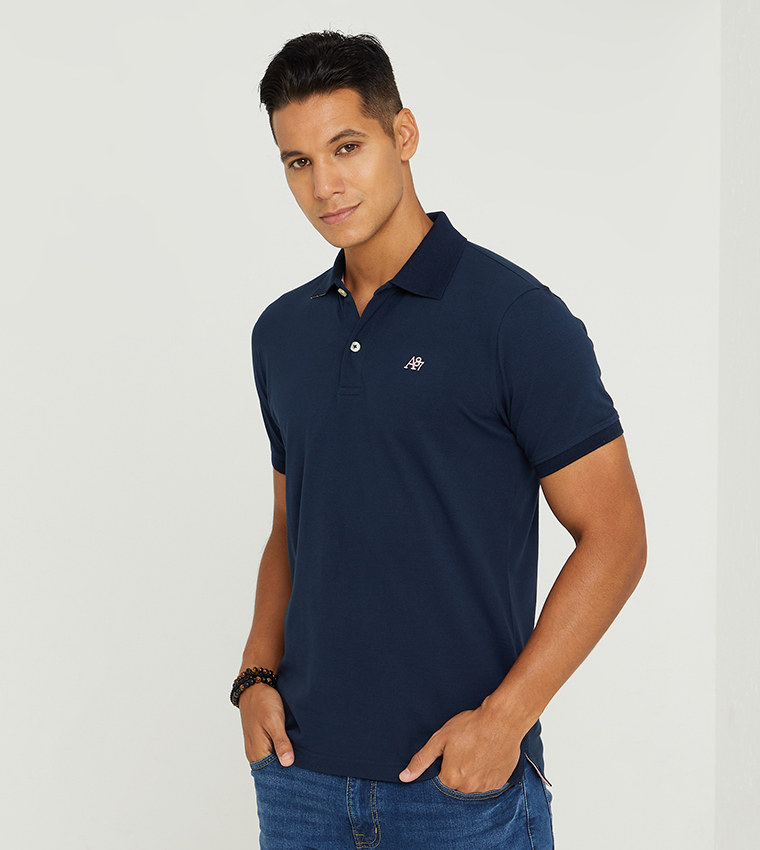 Buy Aeropostale Short Sleeve Polo Tees In Blue 6thStreet Bahrain