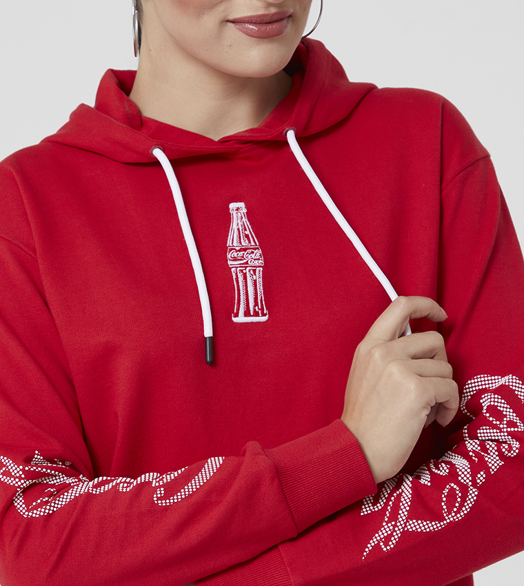 Coca cola hoodie womens sales