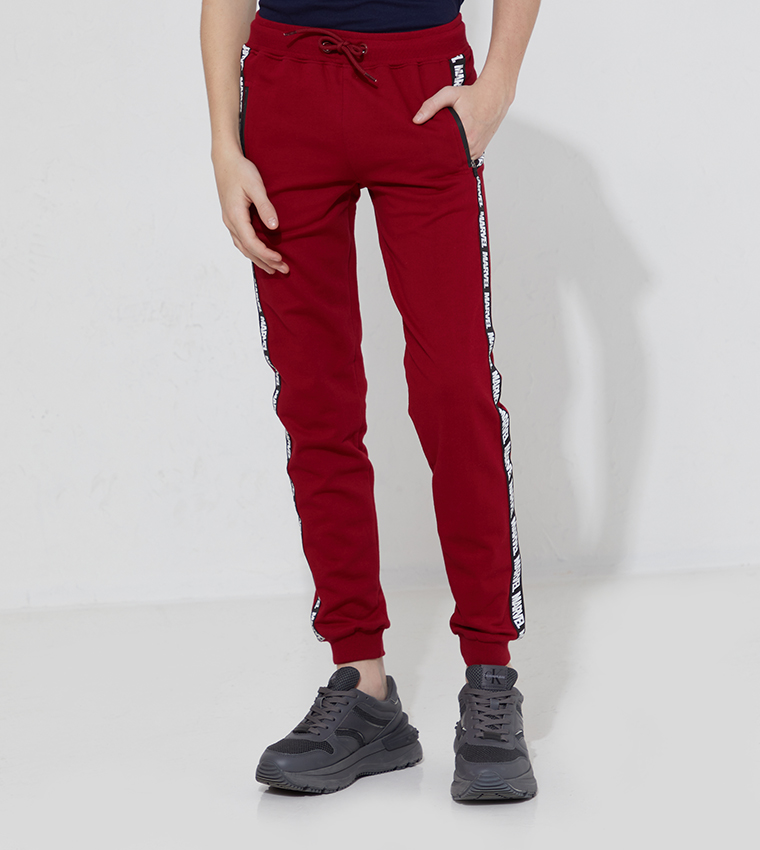 Buy Aeropostale Aero Kids Boys Marvel Track Pants In Maroon 6thStreet UAE