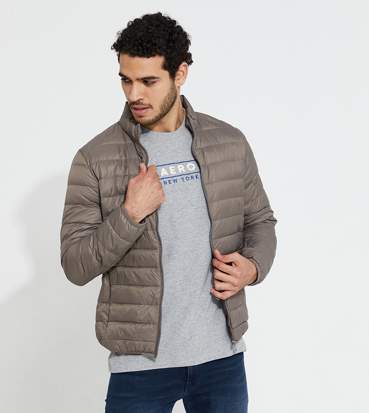 Buy Aeropostale Long Sleeves Fashion Casual Winter Jacket In Green 6thStreet Qatar